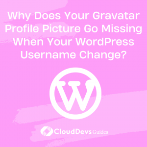 Why Does Your Gravatar Profile Picture Go Missing When Your WordPress Username Change?