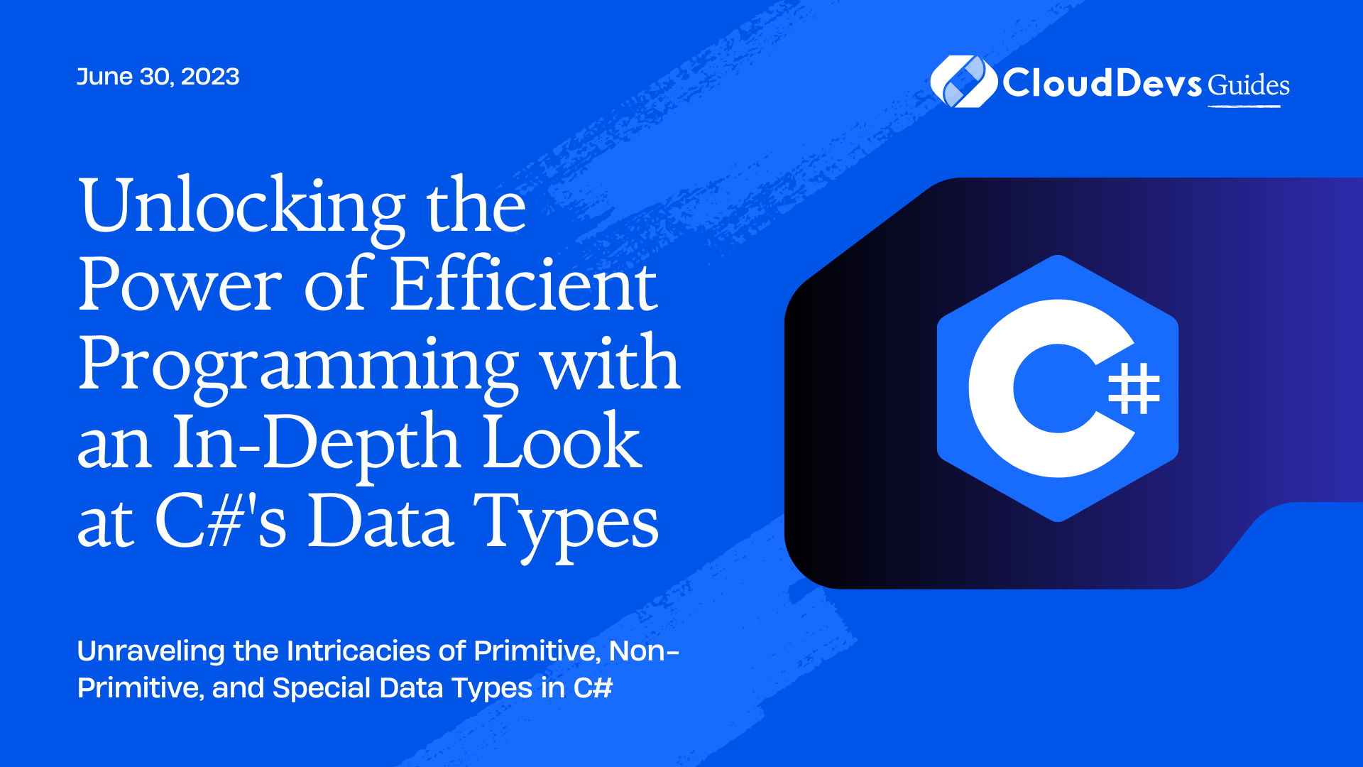 Unlocking the Power of Efficient Programming with an In-Depth Look at C#'s Data Types