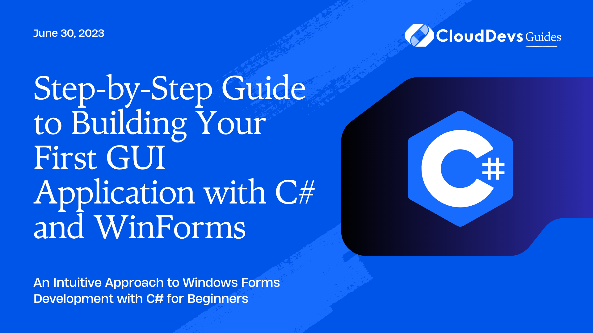 Step-by-Step Guide to Building Your First GUI Application with C# and WinForms