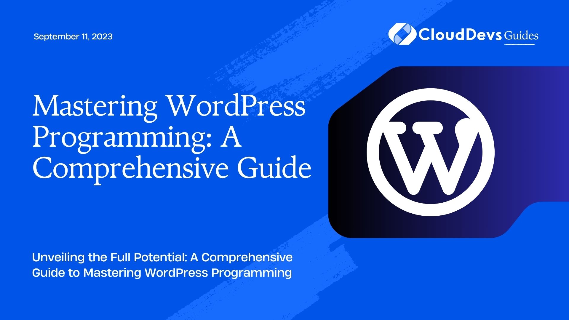 Mastering WordPress Programming: A Comprehensive Guide