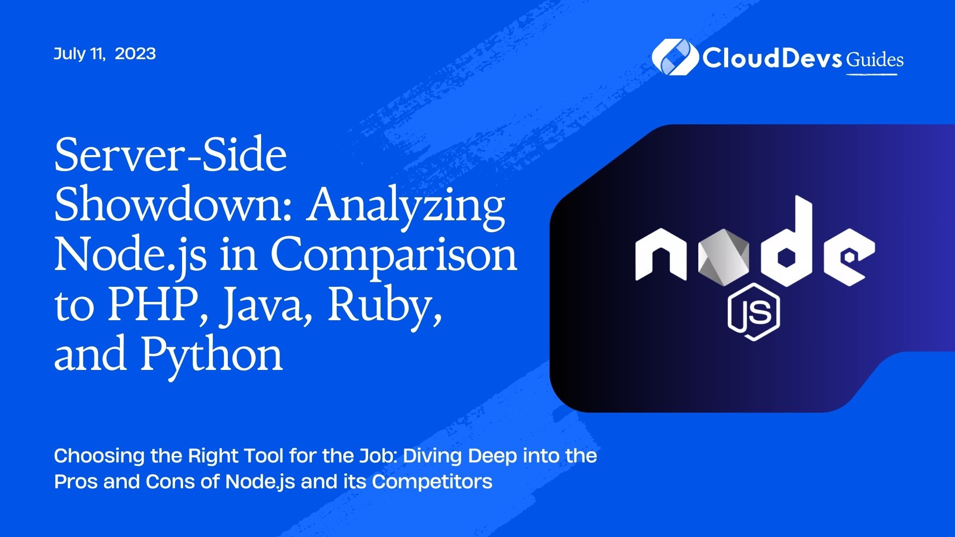 Server-Side Showdown: Analyzing Node.js in Comparison to PHP, Java, Ruby, and Python