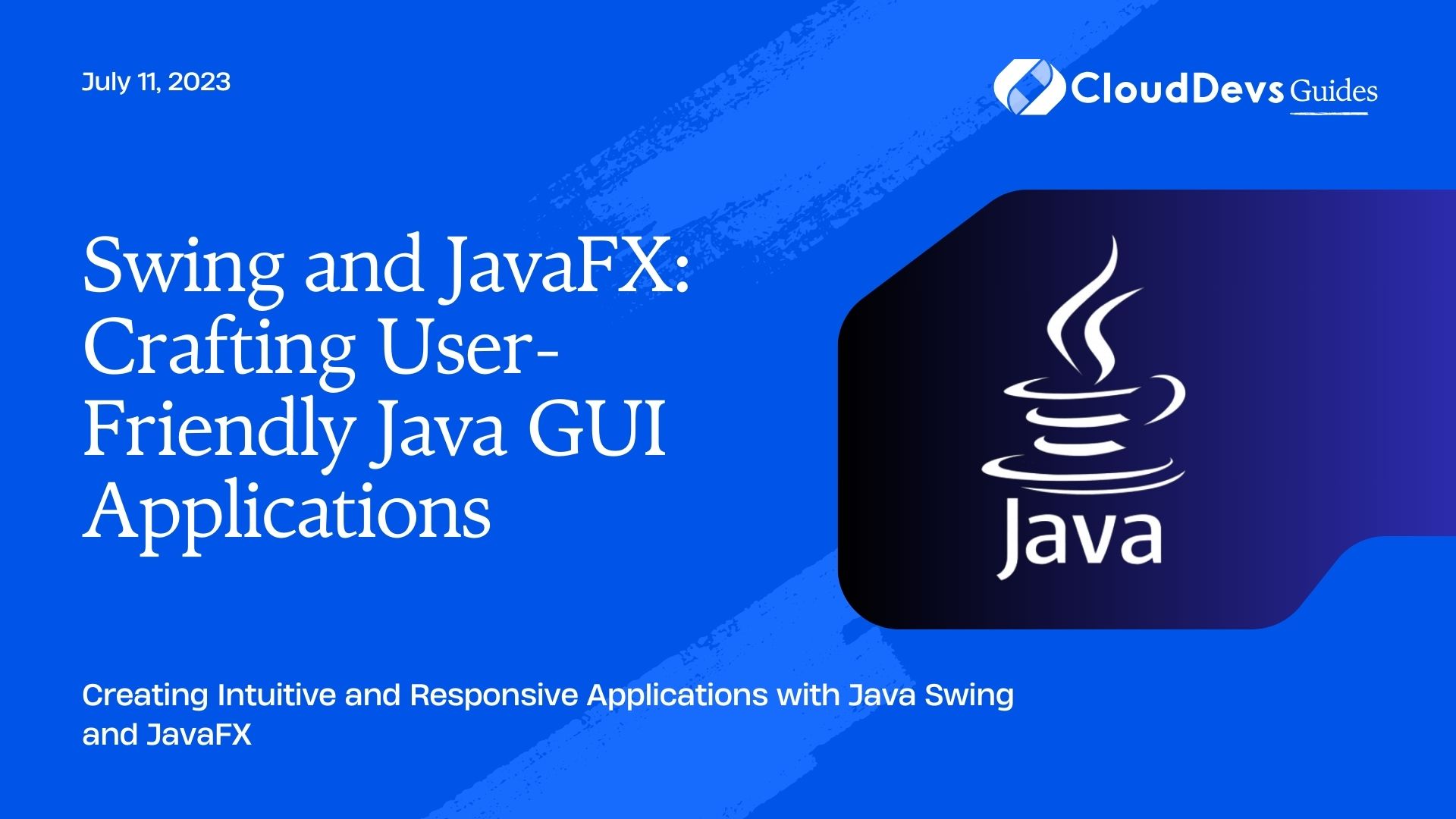 Swing and JavaFX: Crafting User-Friendly Java GUI Applications