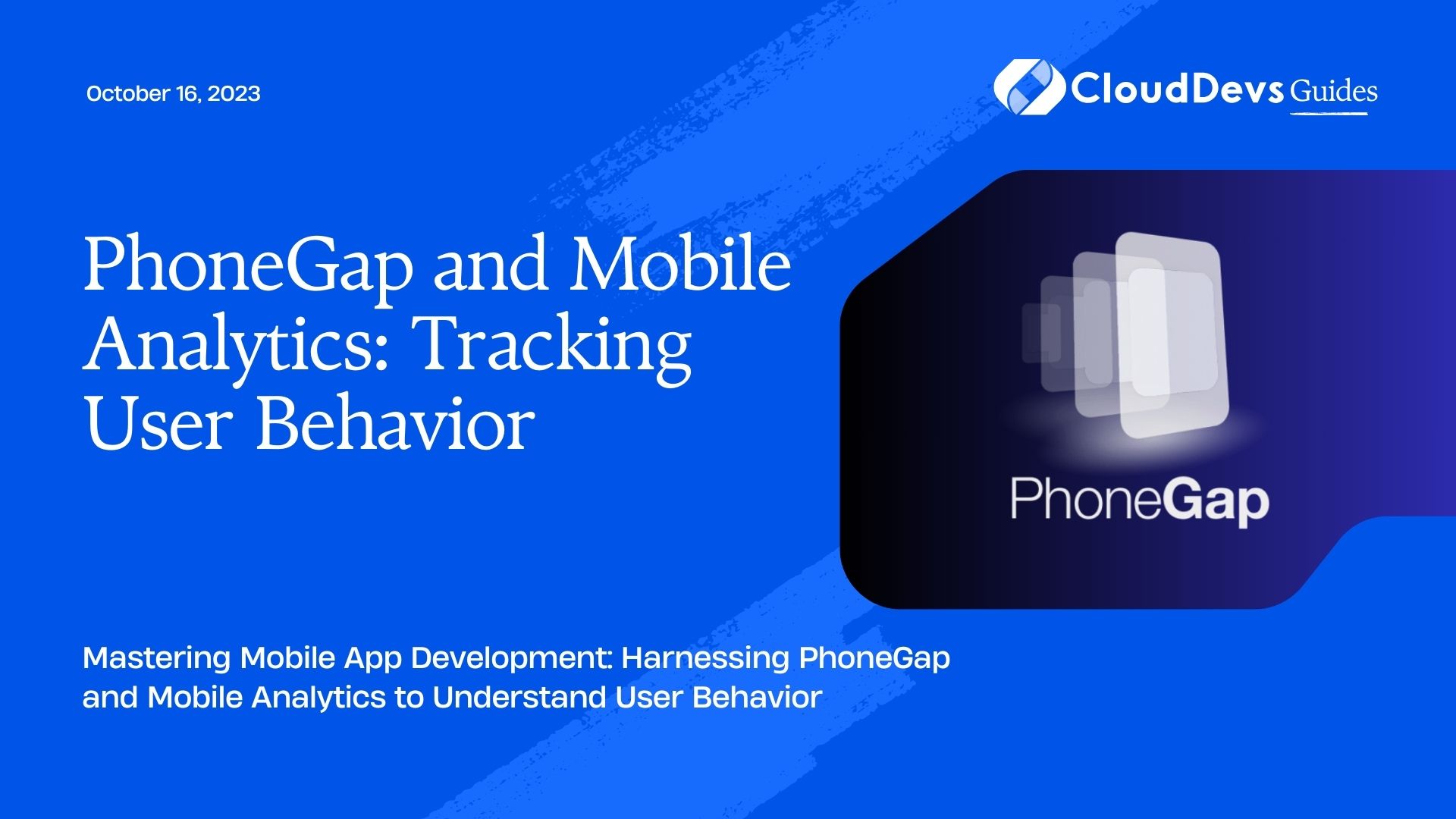 PhoneGap and Mobile Analytics: Tracking User Behavior