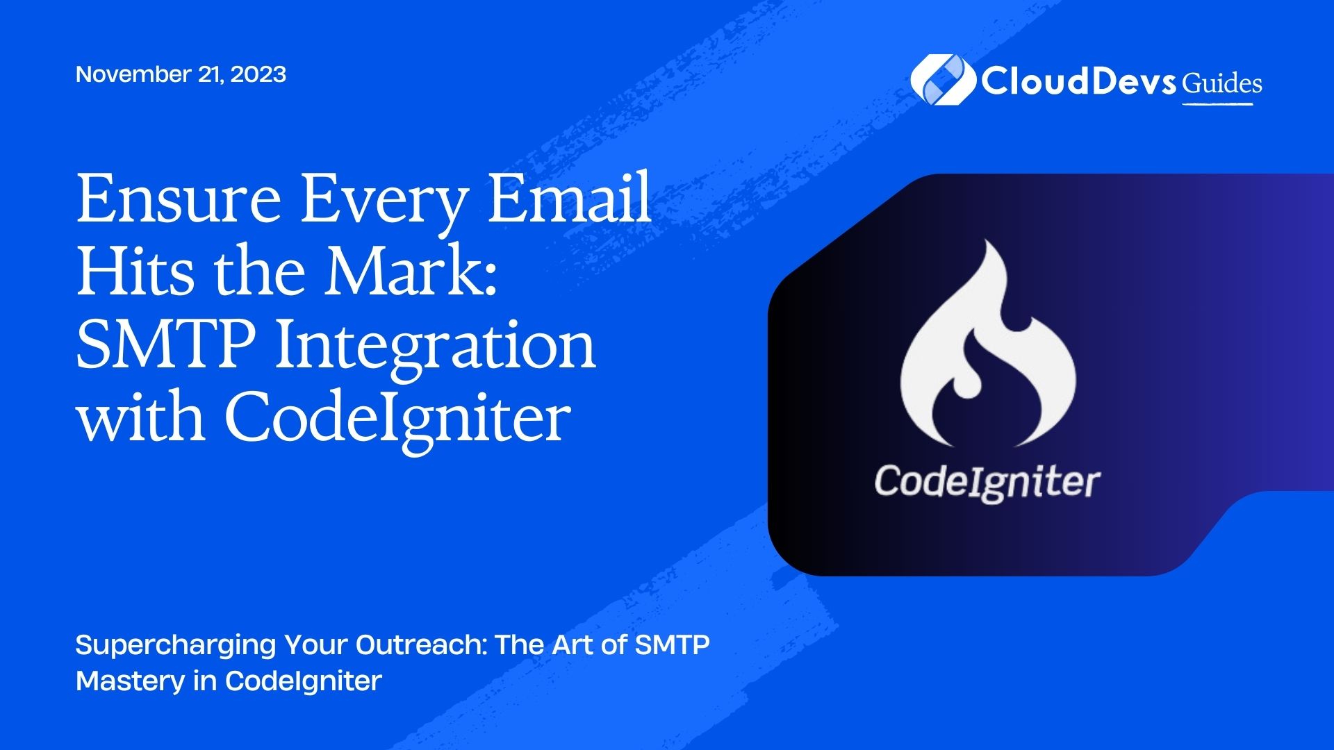 Ensure Every Email Hits the Mark: SMTP Integration with CodeIgniter