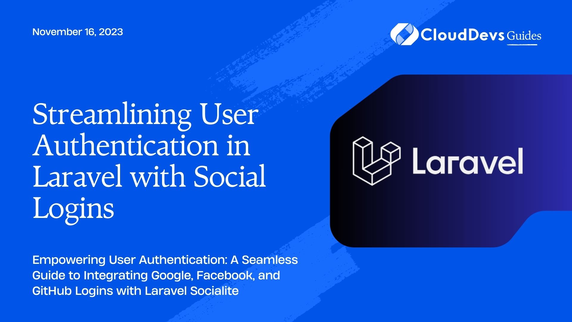 Streamlining User Authentication in Laravel with Social Logins