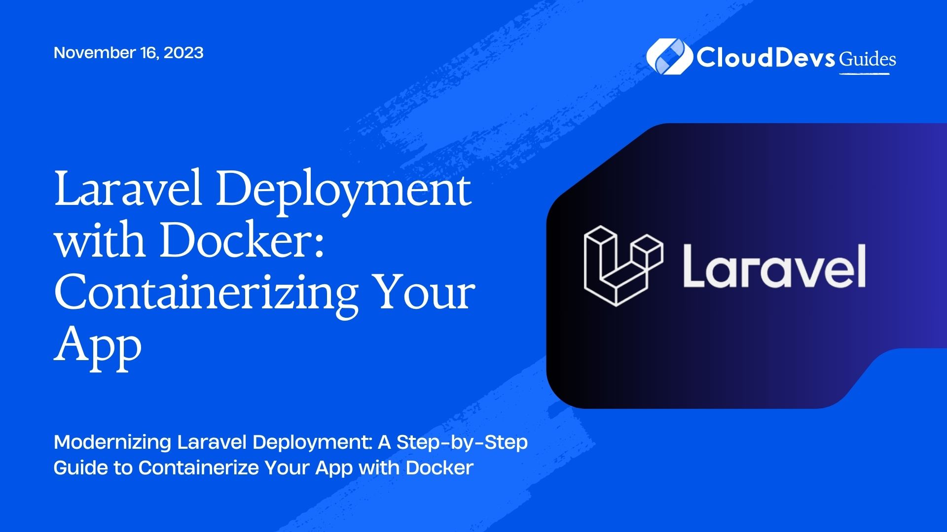 Laravel Deployment with Docker: Containerizing Your App