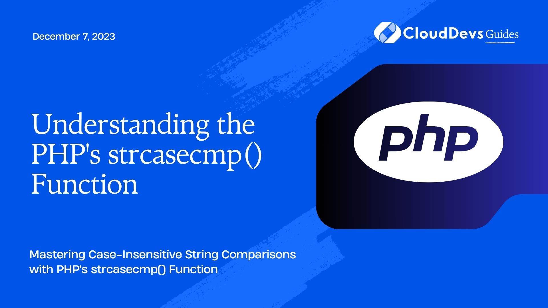 Understanding the PHP's strcasecmp() Function