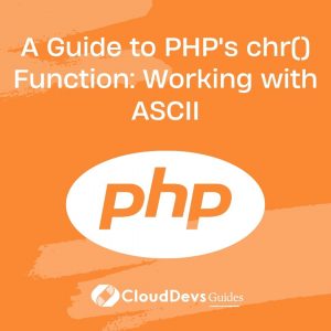 A Guide to PHP’s chr() Function: Working with ASCII