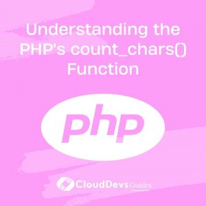 Understanding the PHP’s count_chars() Function
