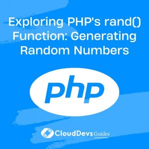 Exploring PHP’s rand() Function: Generating Random Numbers