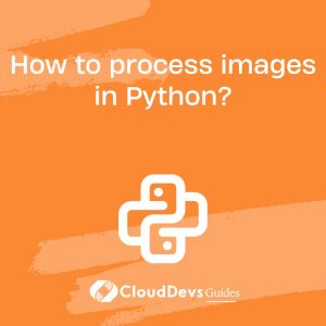 How to process images in Python?