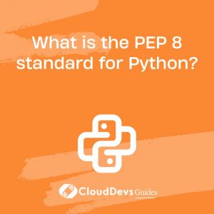What is the PEP 8 standard for Python?