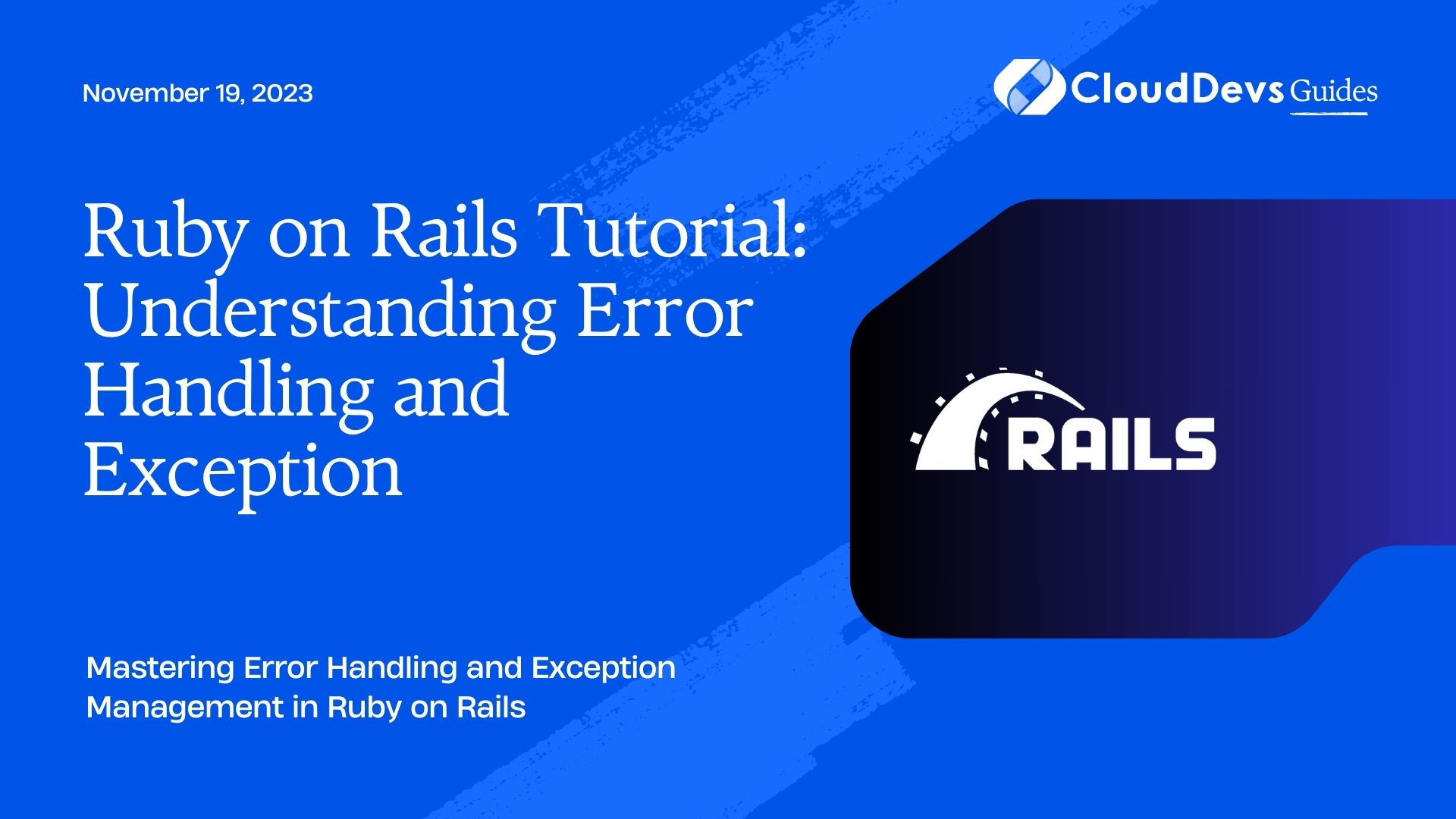 Ruby on Rails Tutorial: Understanding Error Handling and Exception
