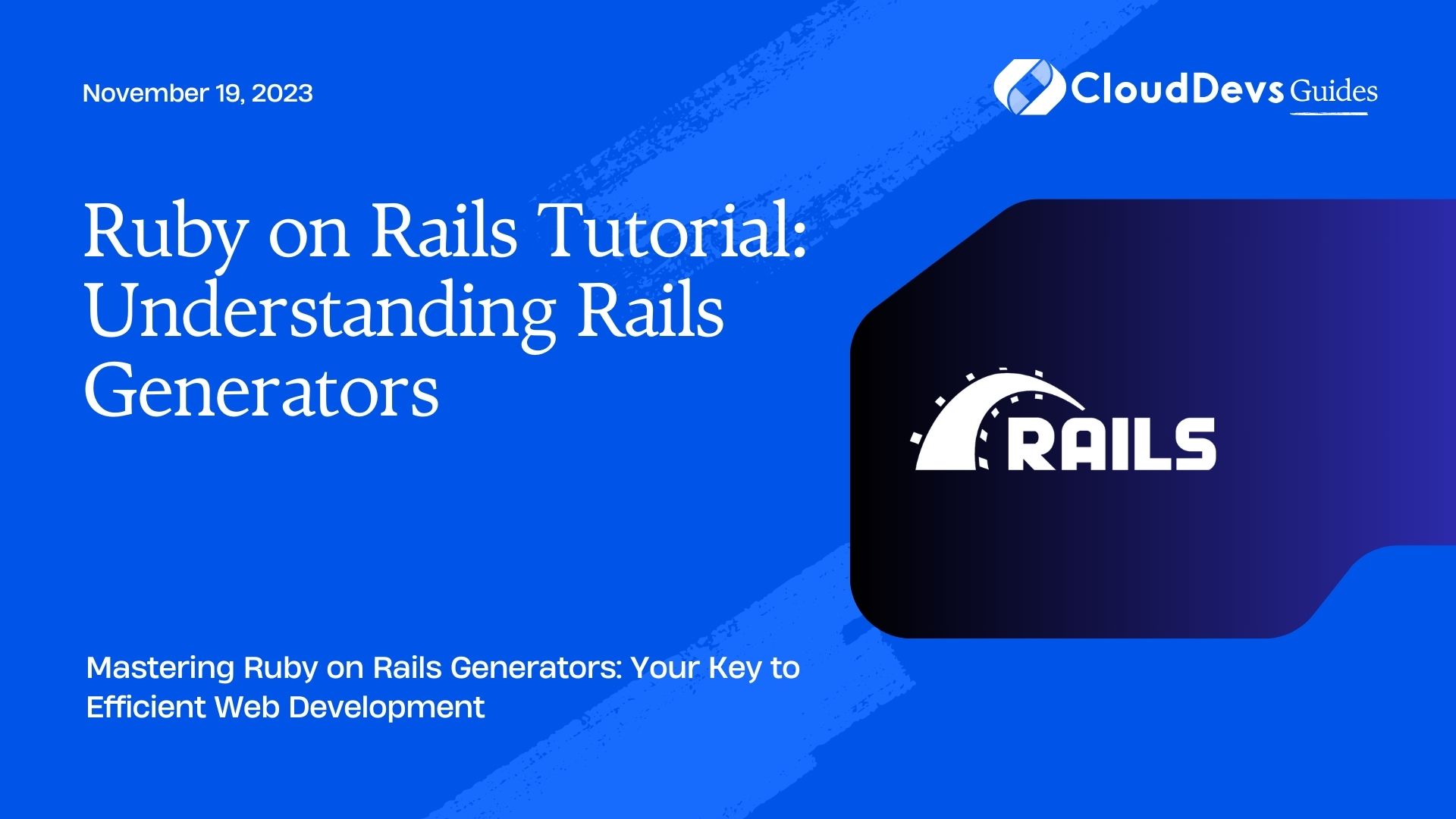 Ruby on Rails Tutorial: Understanding Rails Generators