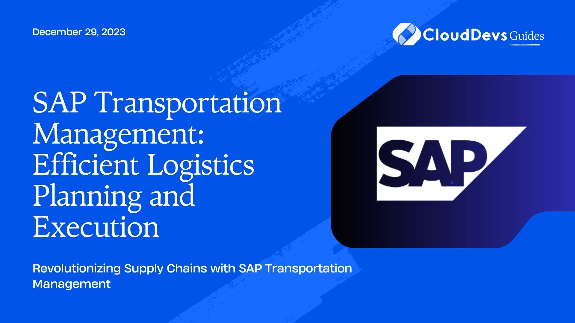 SAP Transportation Management: Efficient Logistics Planning and Execution