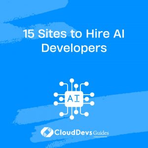 15 Sites to Hire AI Developers