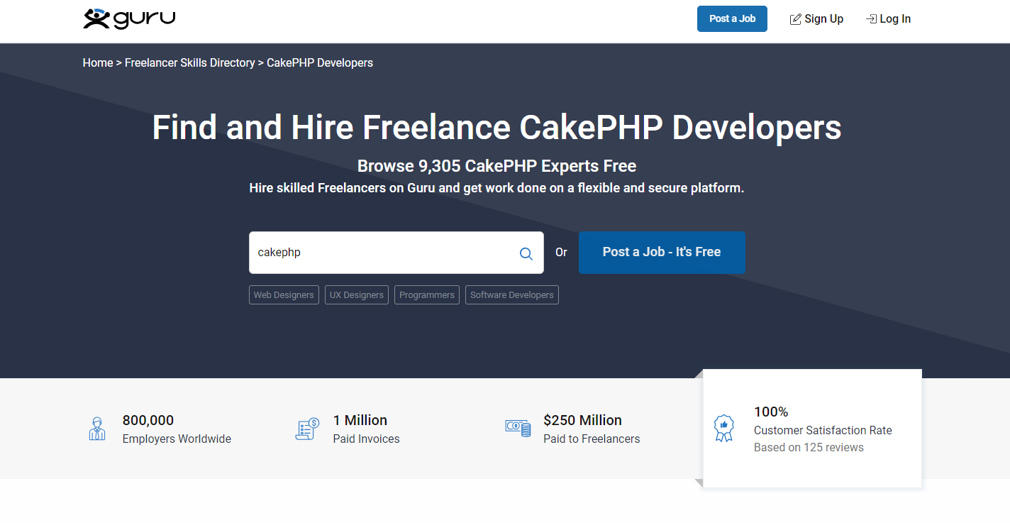 Guru.com - Connecting You with the Finest Freelance CakePHP Developers