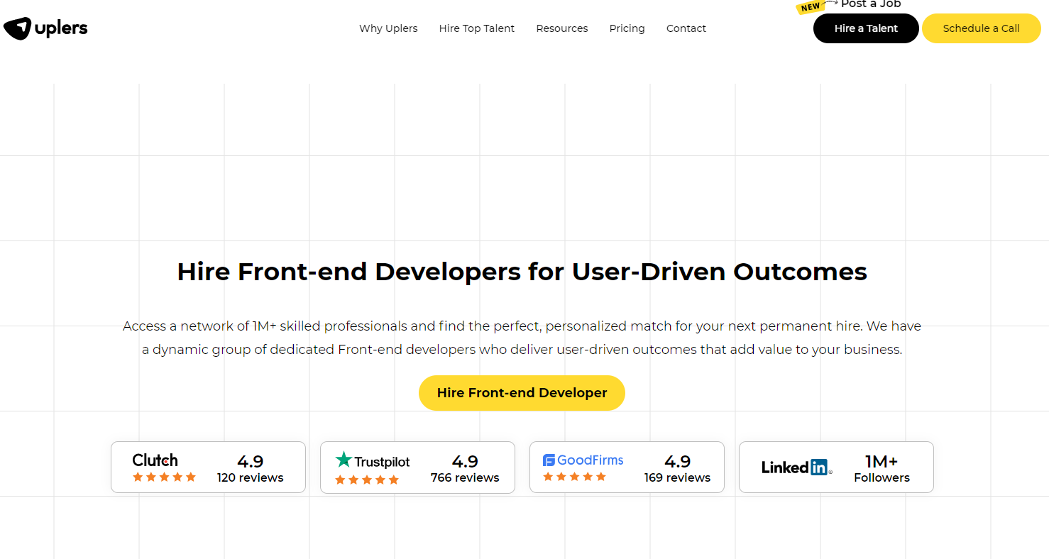 Uplers - Elevate Your Frontend with Uplers' Tech-Driven Talent Connection