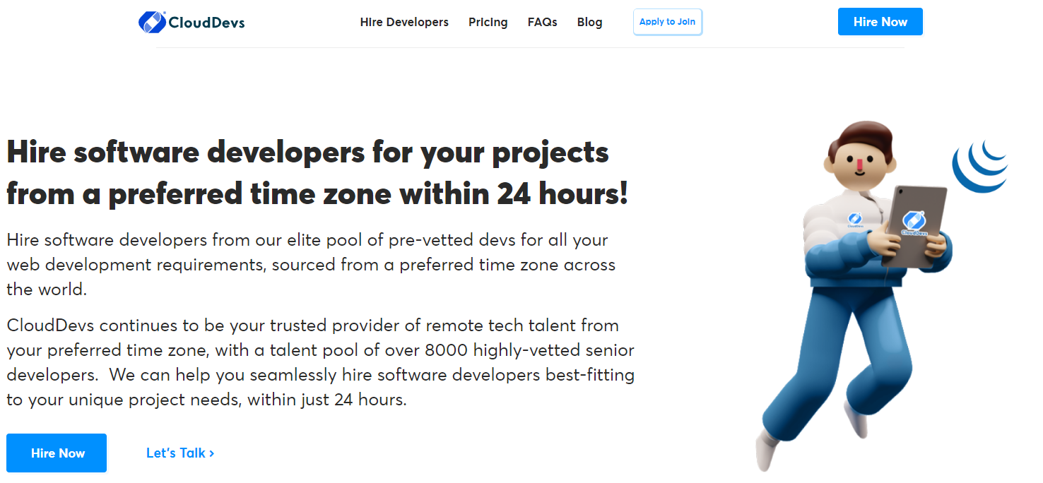 Clouddevs-  Linking Businesses with Top-Tier Software Developers
