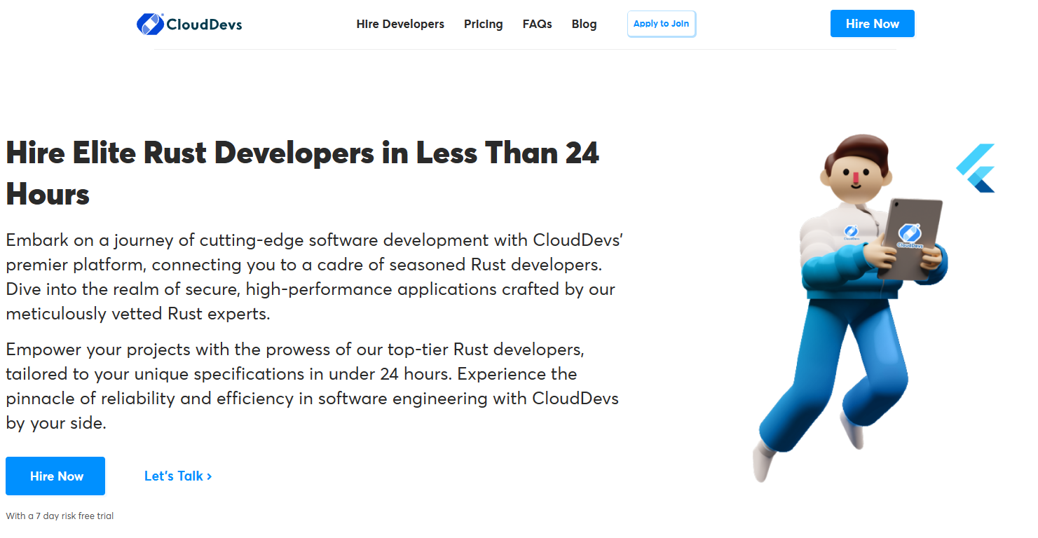 Clouddevs - Hire Rust Developers from Your Timezone within 24 Hours (clouddevs.com)