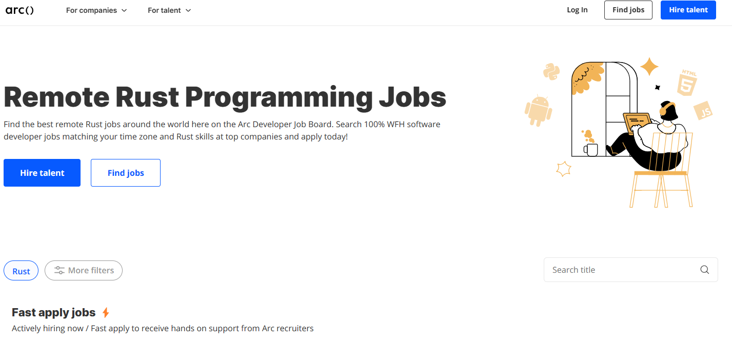 Arc.dev - Remote Rust Programming Jobs - Arc
