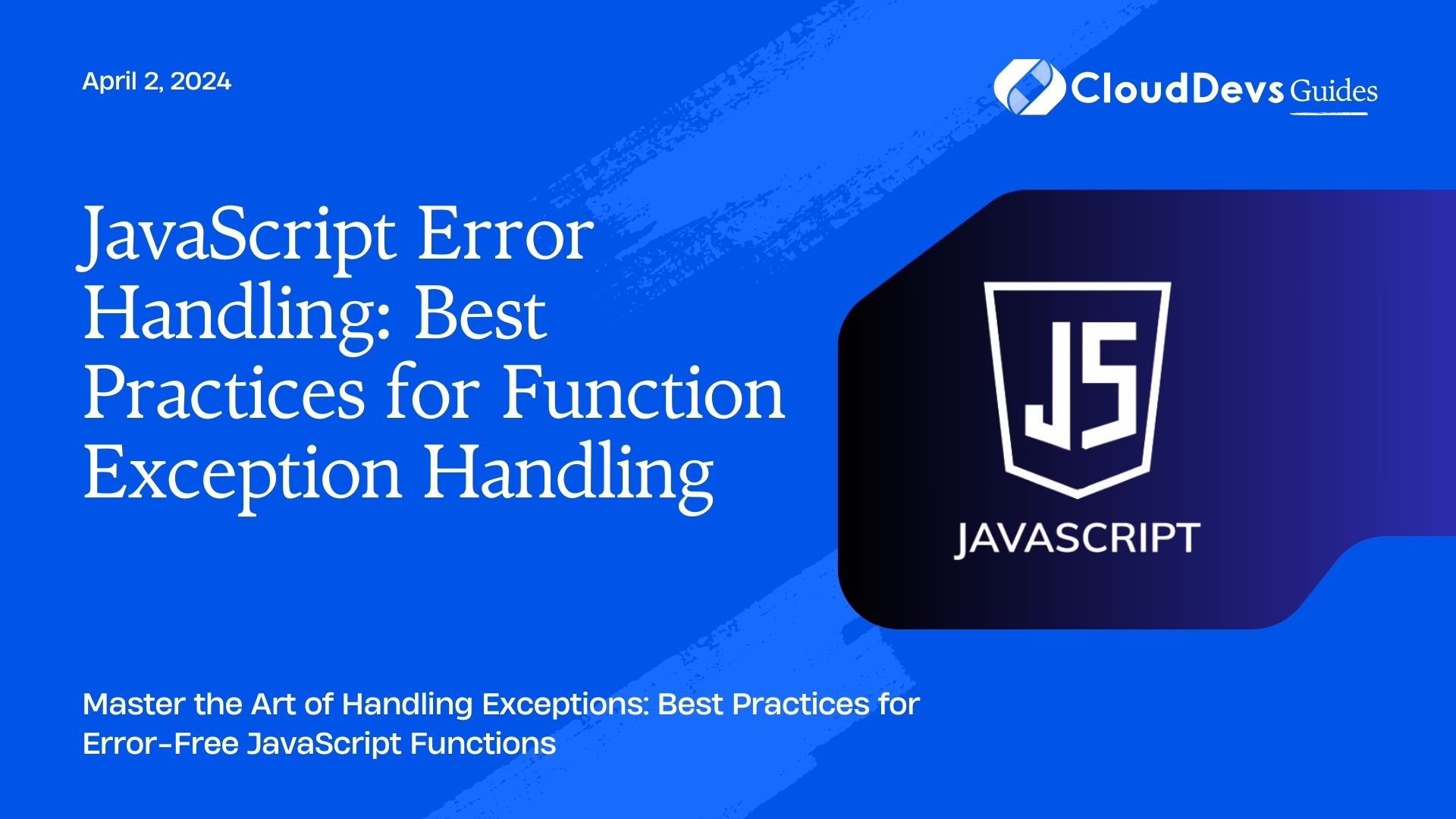 JavaScript Error Handling: Best Practices for Function Exception Handling