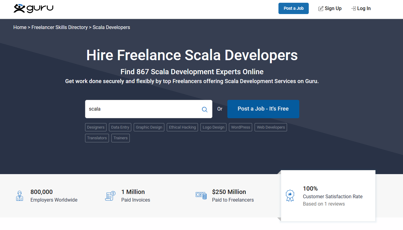 guru.com - Hire a Freelance Scala Developer - Guru