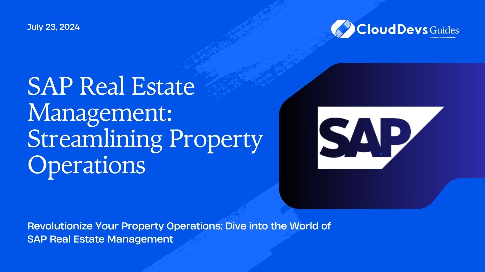 SAP Real Estate Management: Streamlining Property Operations