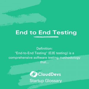 End to End Testing