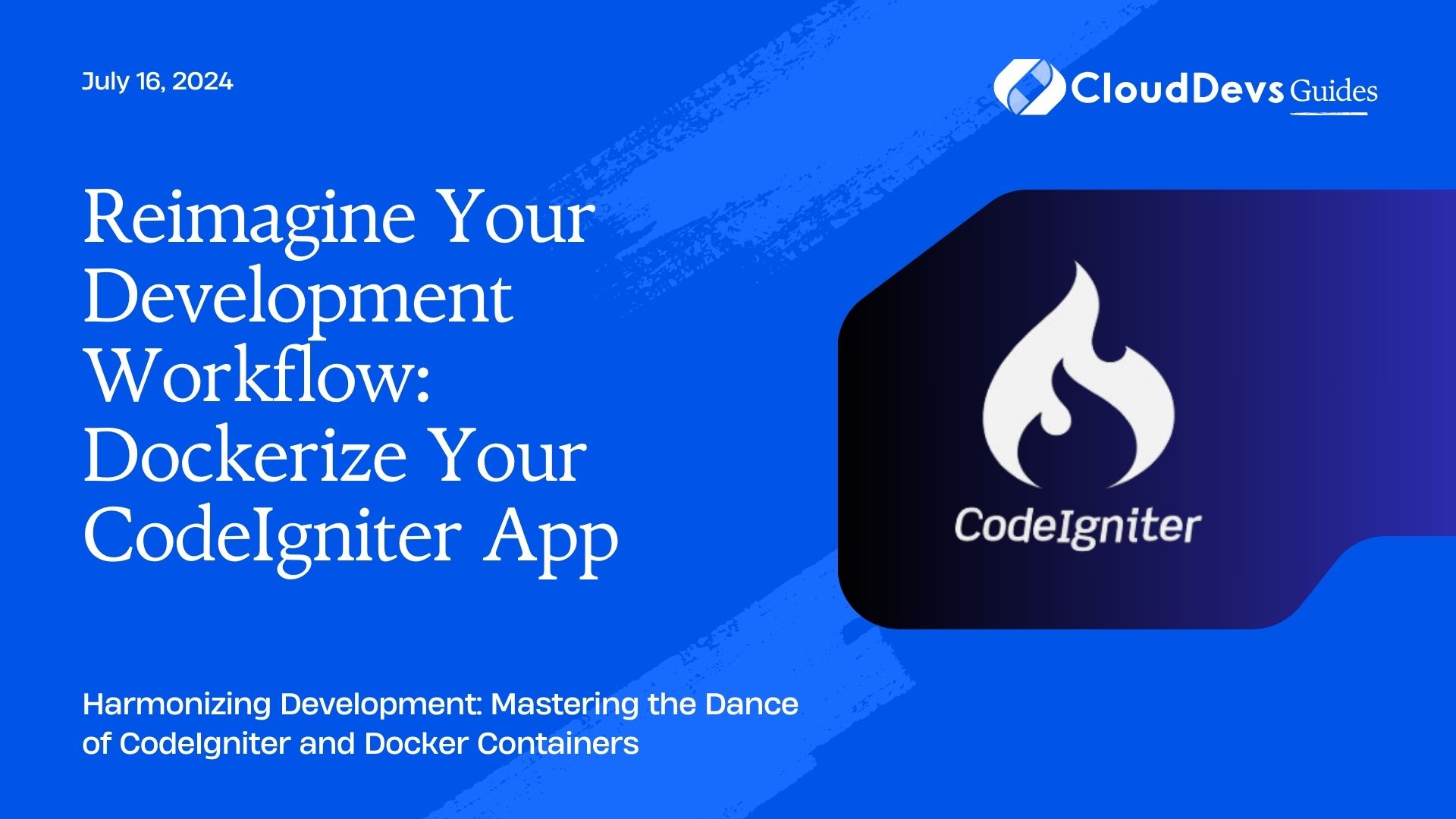 Reimagine Your Development Workflow: Dockerize Your CodeIgniter App