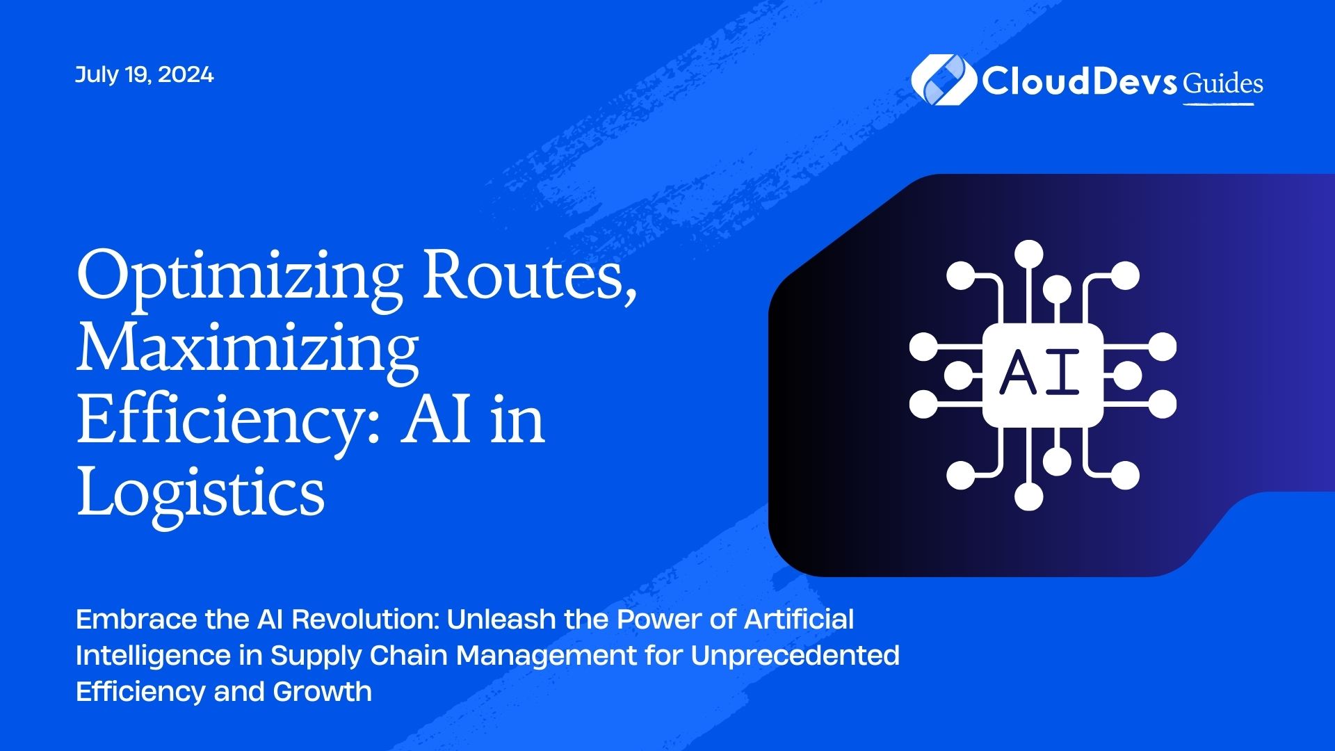 Optimizing Routes, Maximizing Efficiency: AI in Logistics