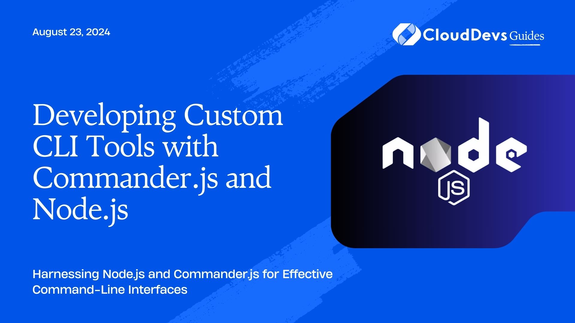 Developing Custom CLI Tools with Commander.js and Node.js