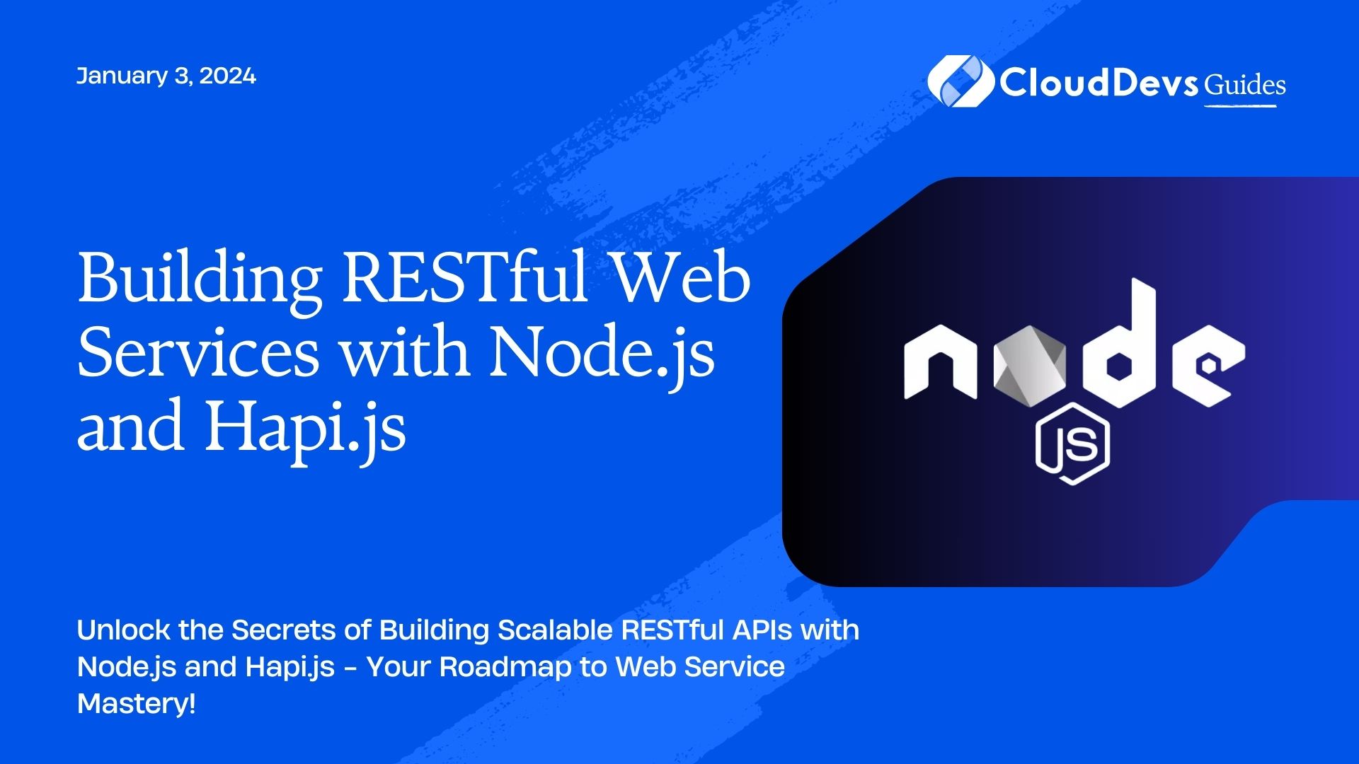 Building RESTful Web Services with Node.js and Hapi.js