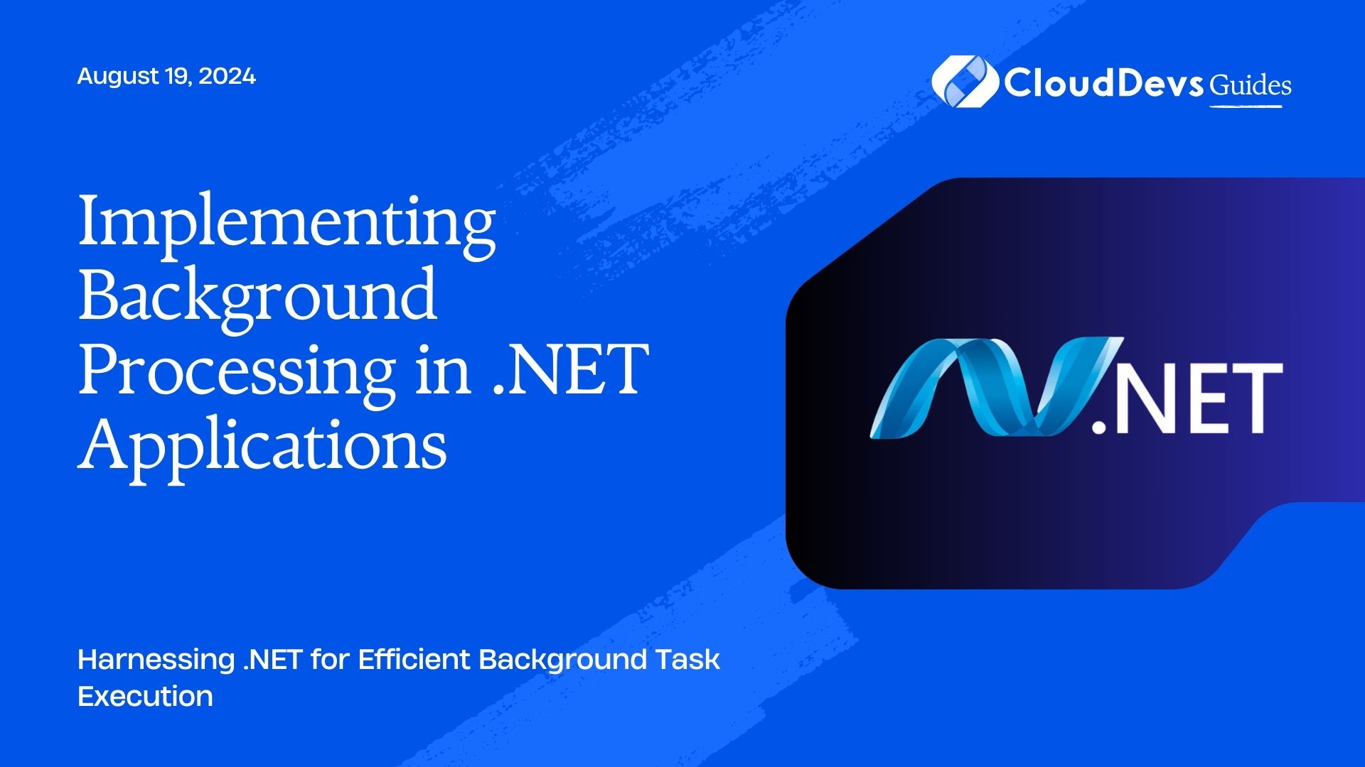 Implementing Background Processing in .NET Applications