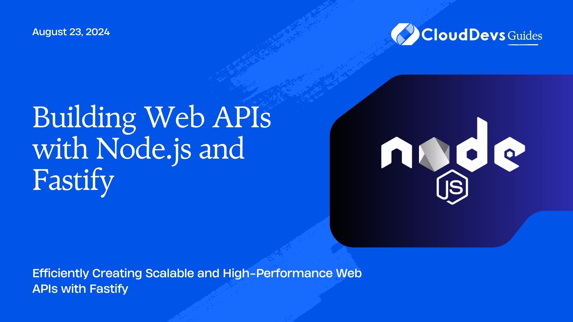 Building Web APIs with Node.js and Fastify