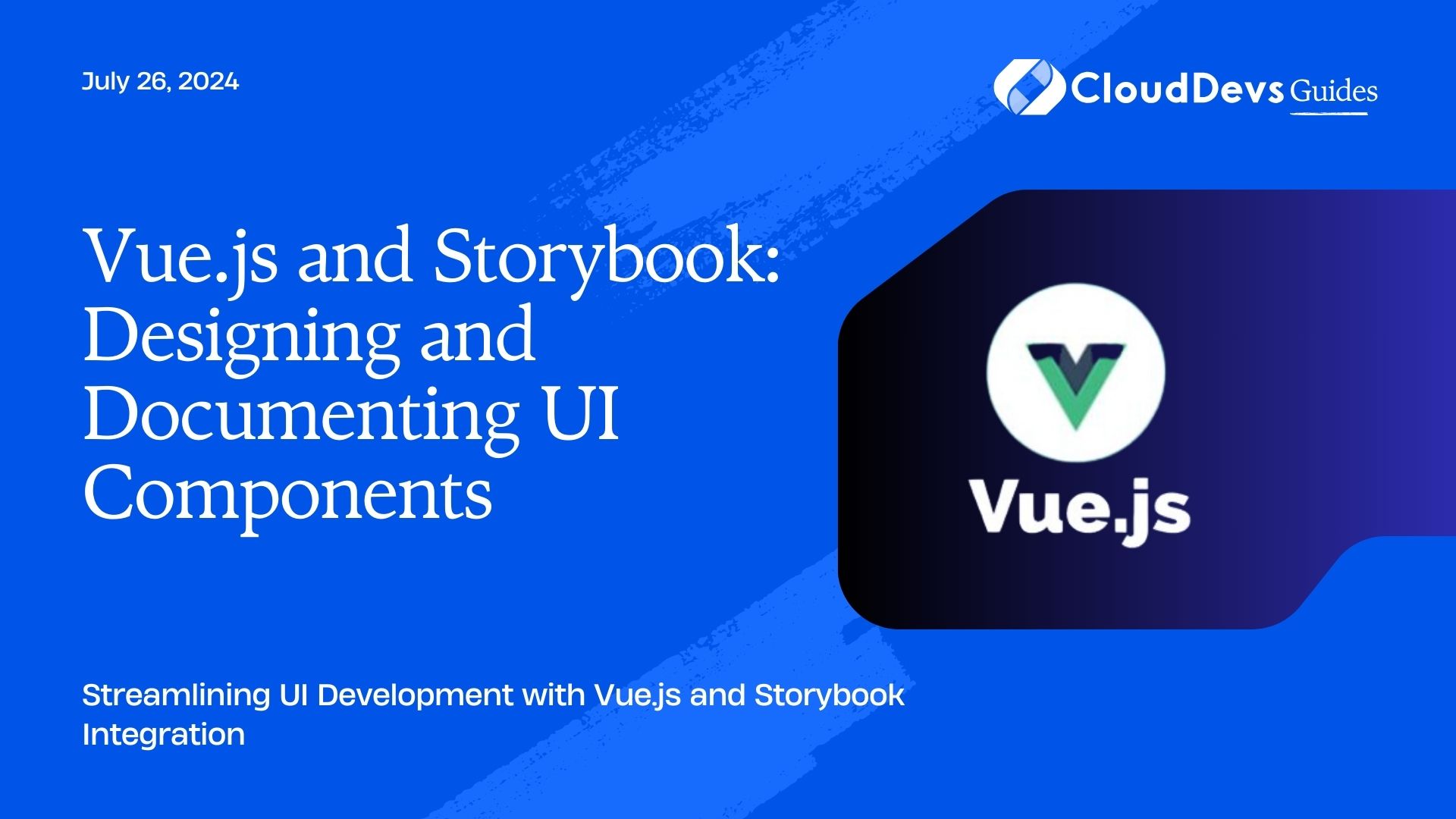 Vue.js and Storybook: Designing and Documenting UI Components