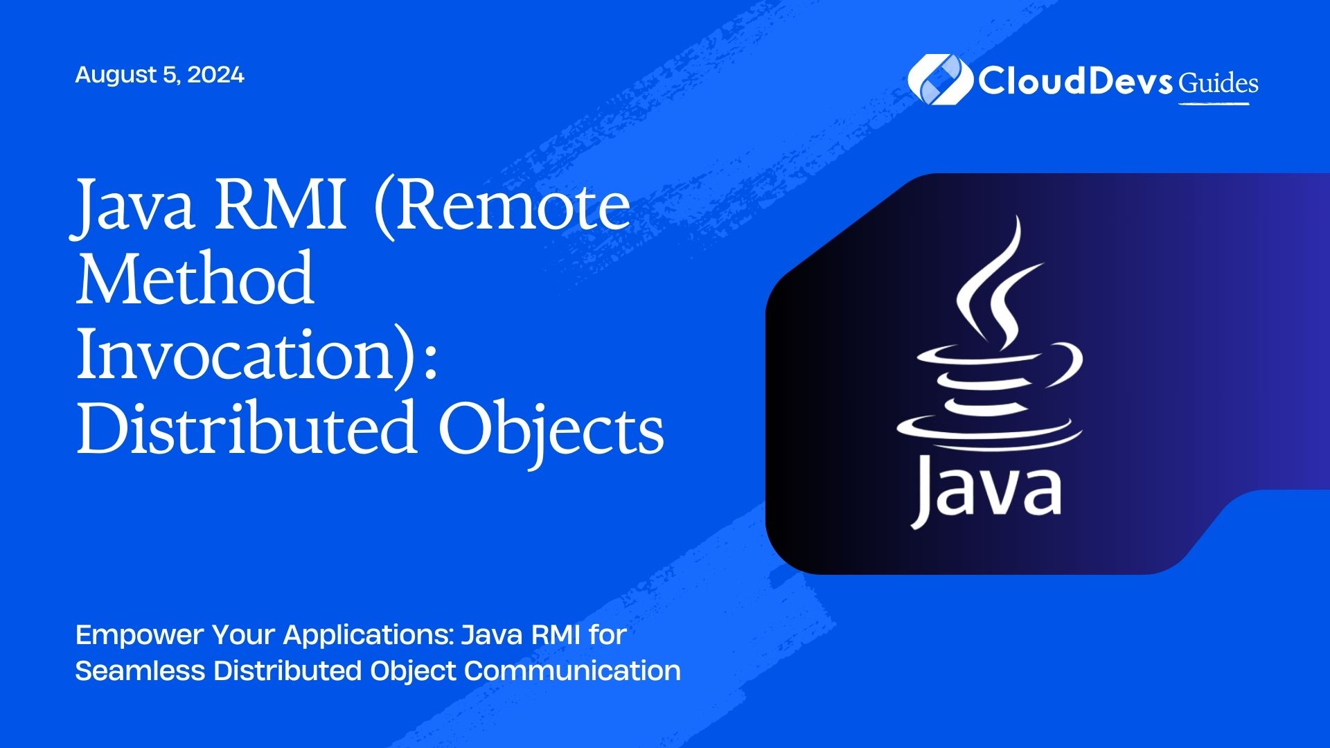 Java RMI (Remote Method Invocation): Distributed Objects