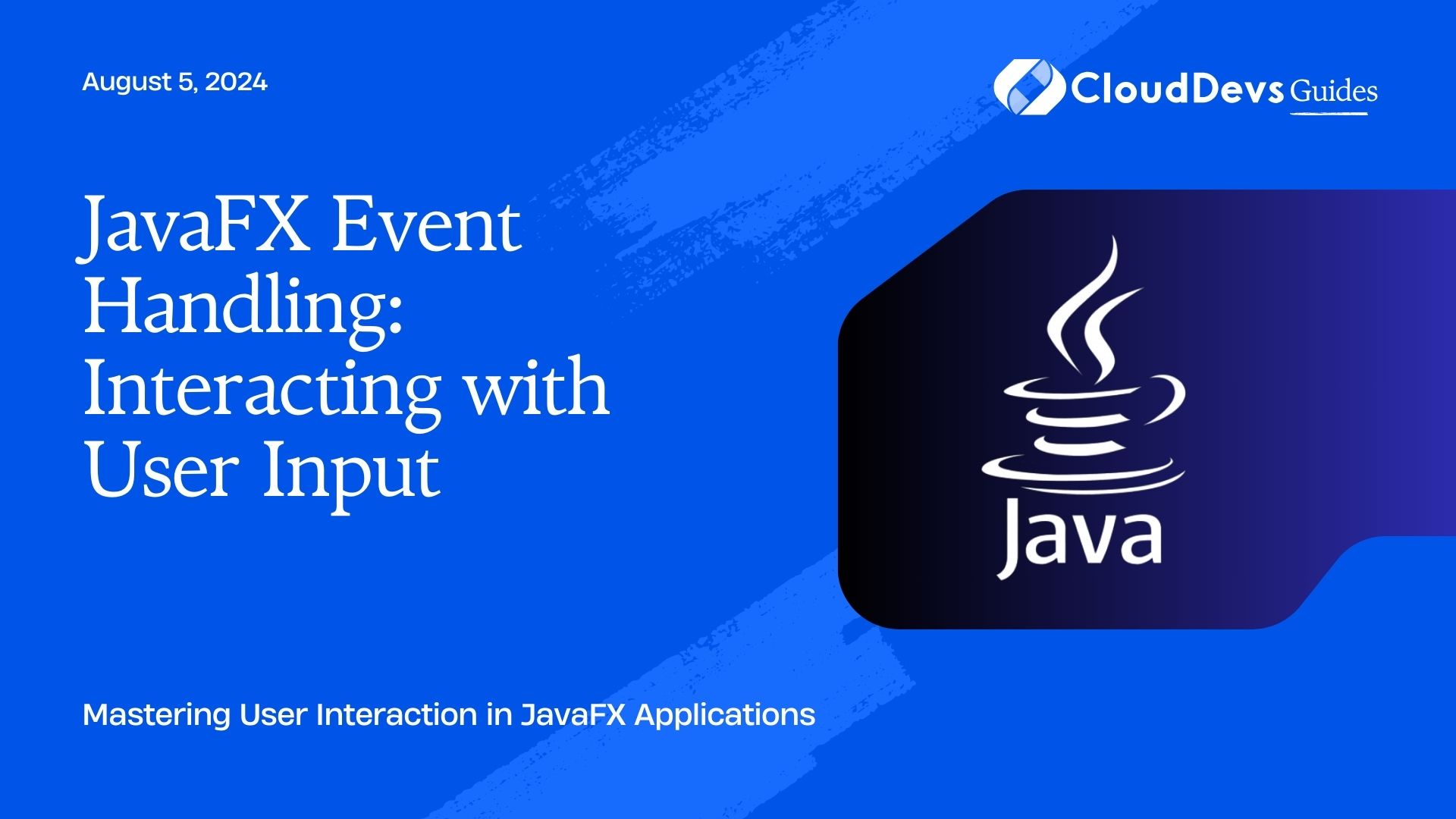 JavaFX Event Handling: Interacting with User Input