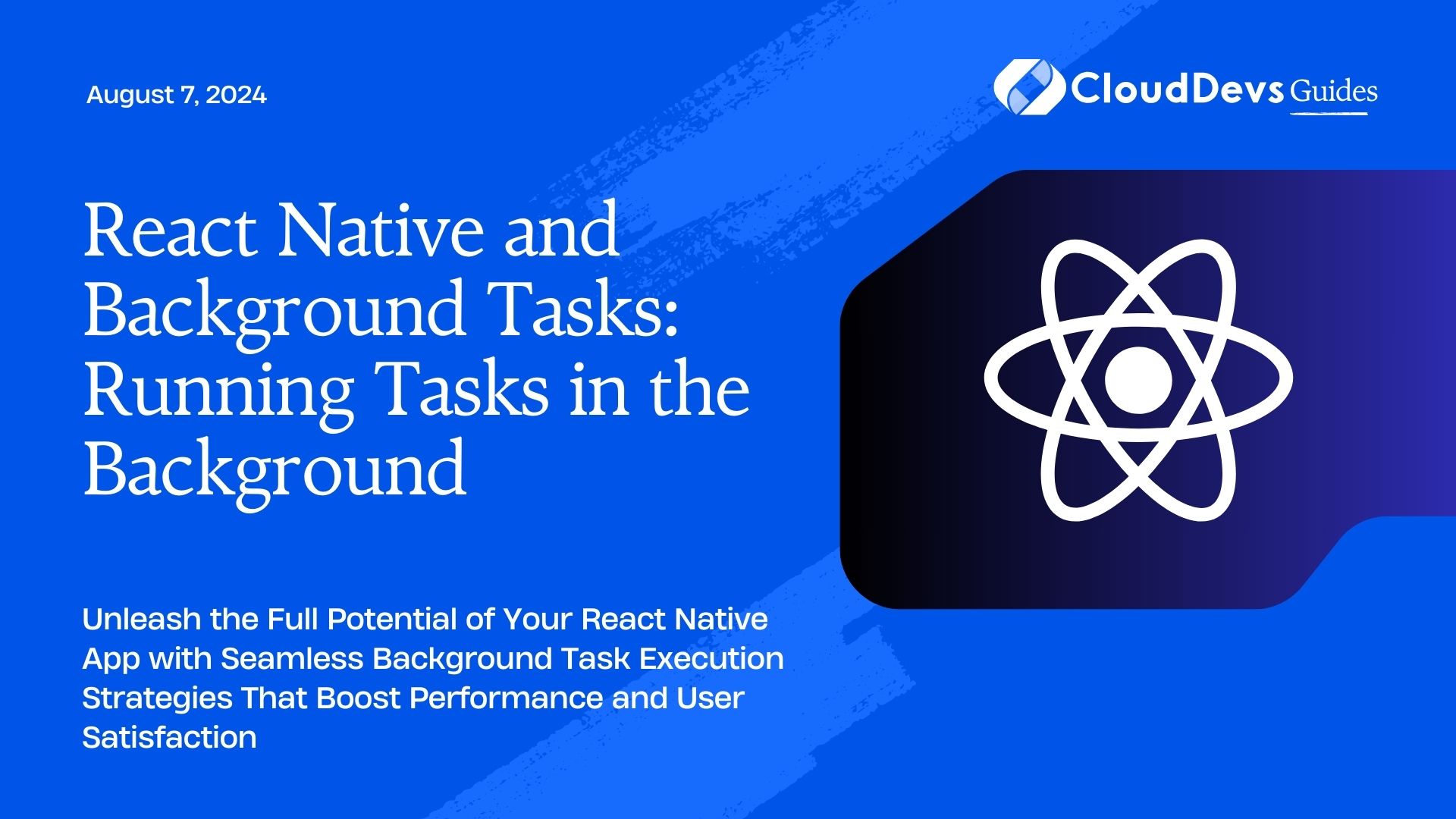 React Native and Background Tasks: Running Tasks in the Background