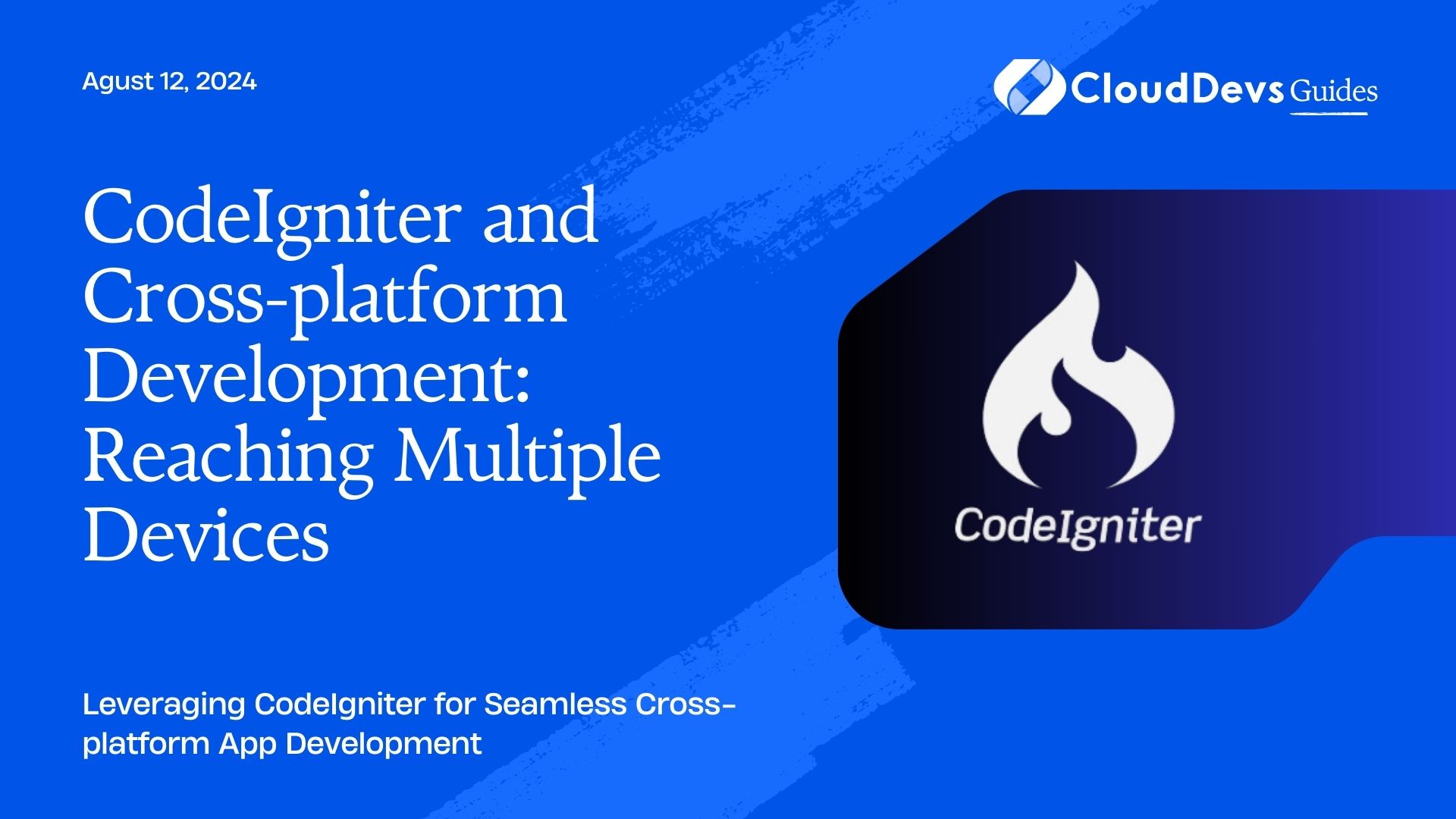 CodeIgniter and Cross-platform Development: Reaching Multiple Devices