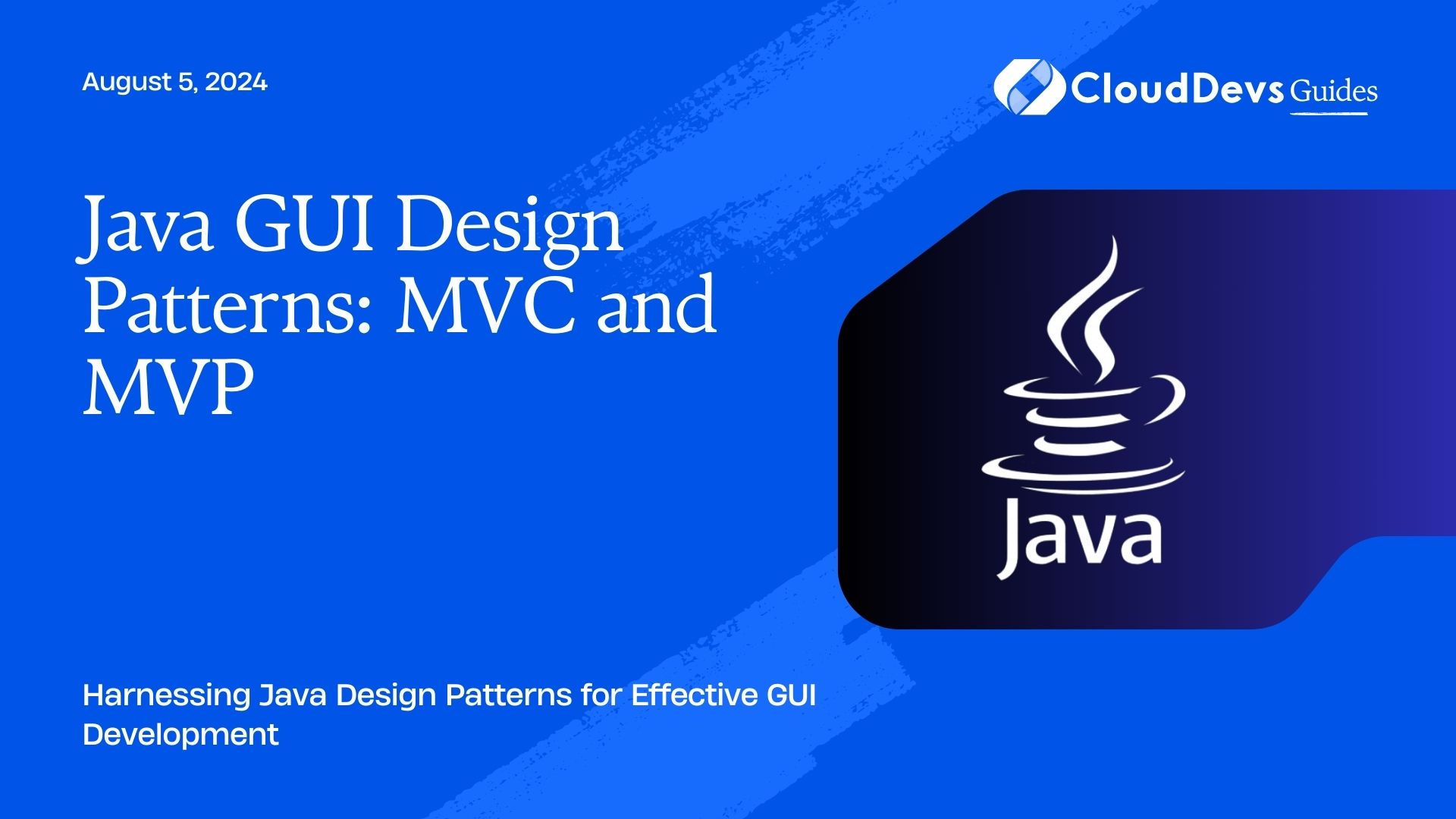 Java GUI Design Patterns: MVC and MVP