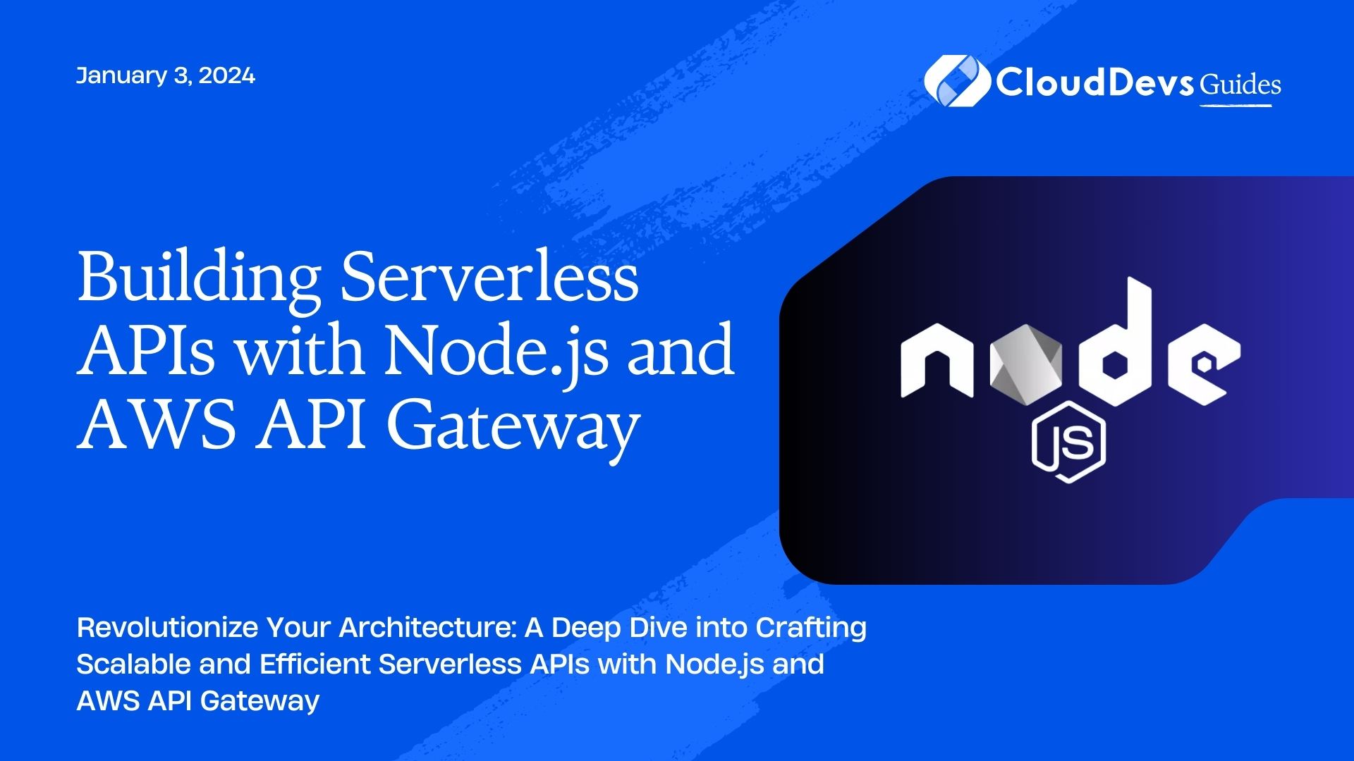 Building Serverless APIs with Node.js and AWS API Gateway