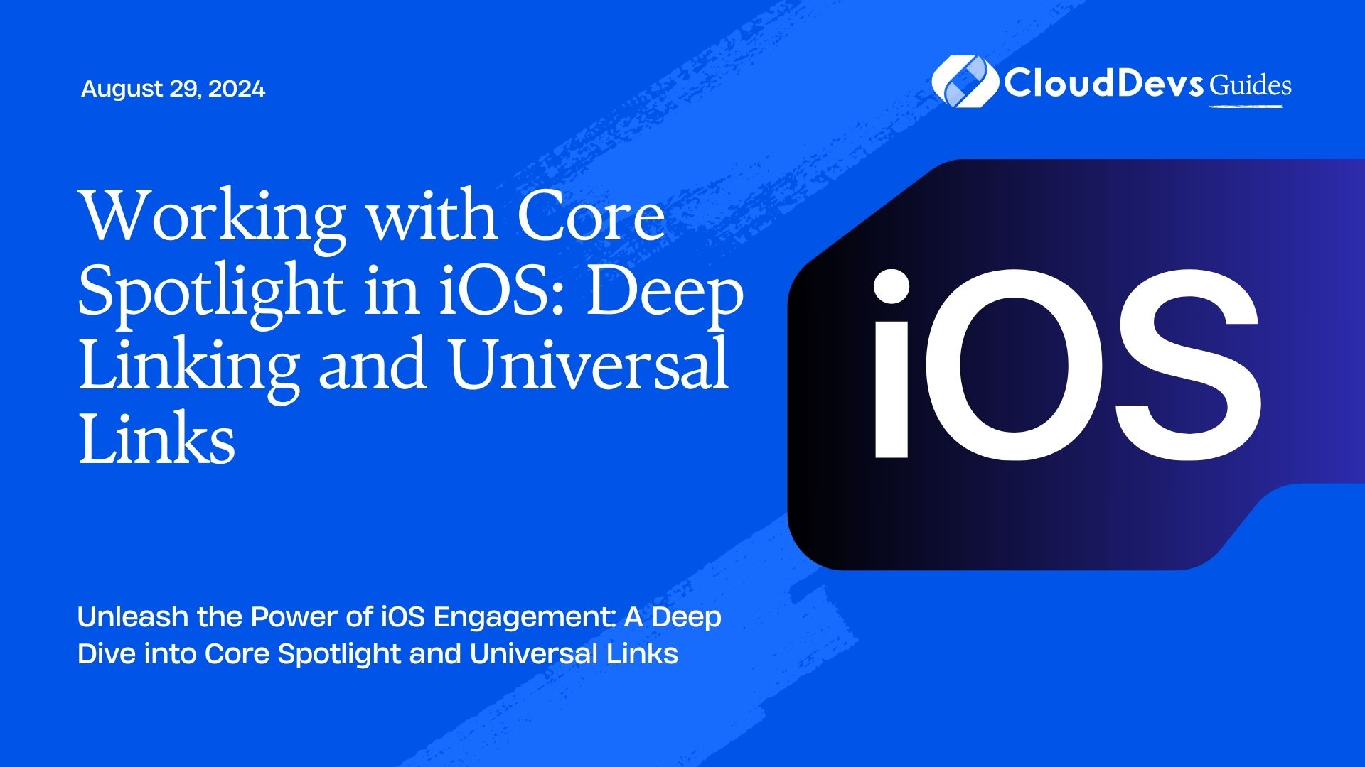 Working with Core Spotlight in iOS: Deep Linking and Universal Links