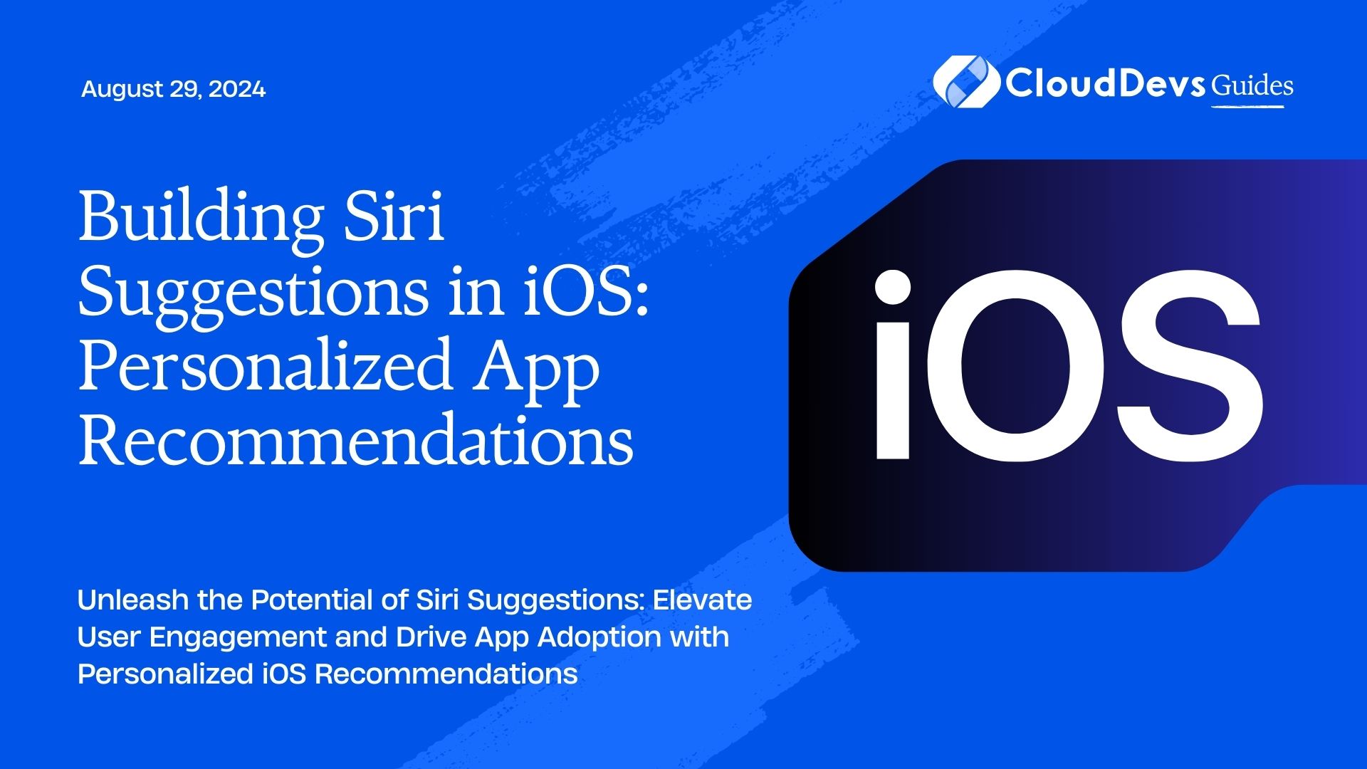 Building Siri Suggestions in iOS: Personalized App Recommendations