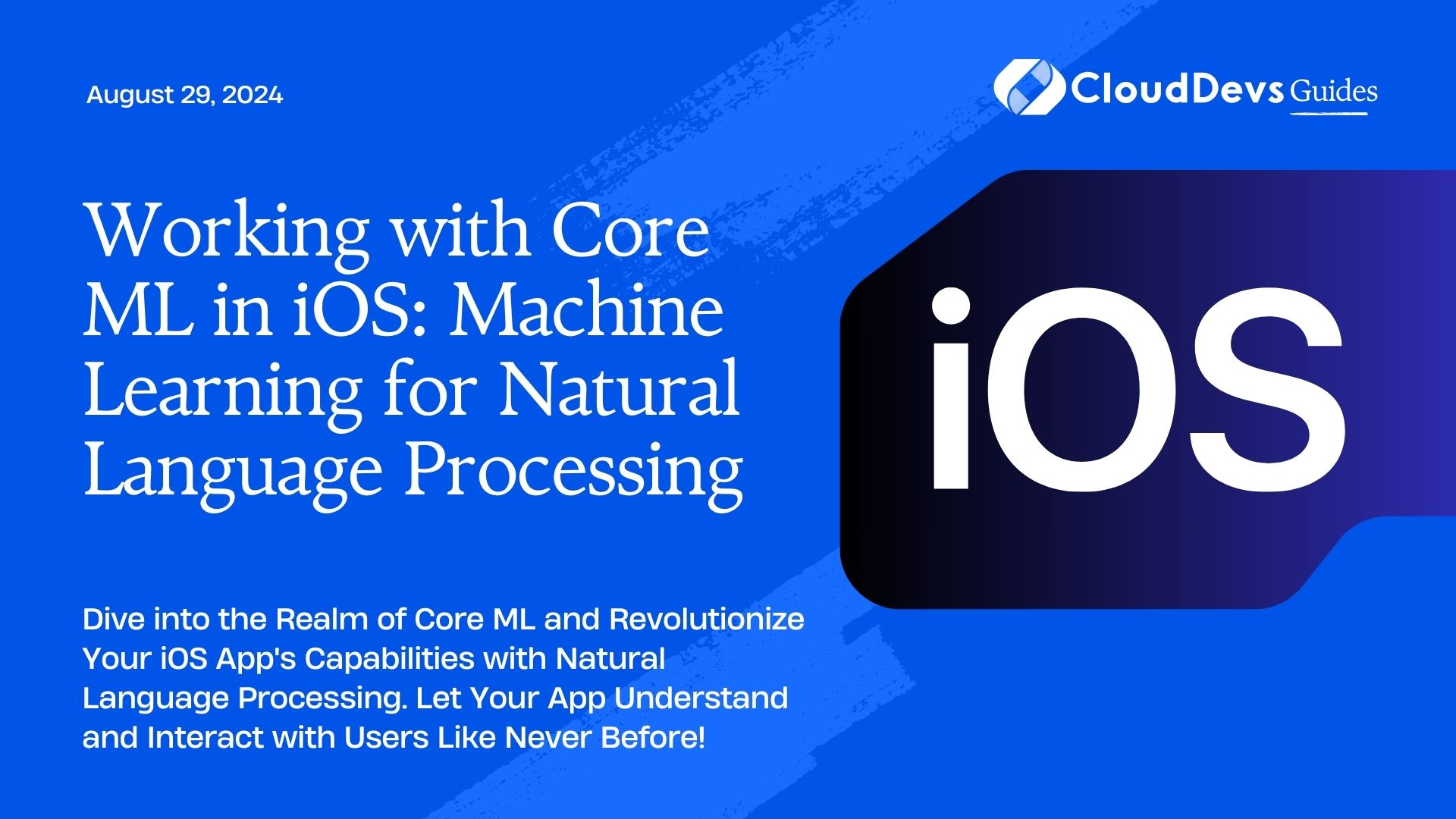 Working with Core ML in iOS: Machine Learning for Natural Language Processing