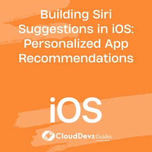 Building Siri Suggestions in iOS: Personalized App Recommendations